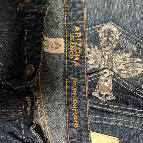 Arizona Jeanco. Favorite Flare jeans sz 15 long - Picture 9 of 11